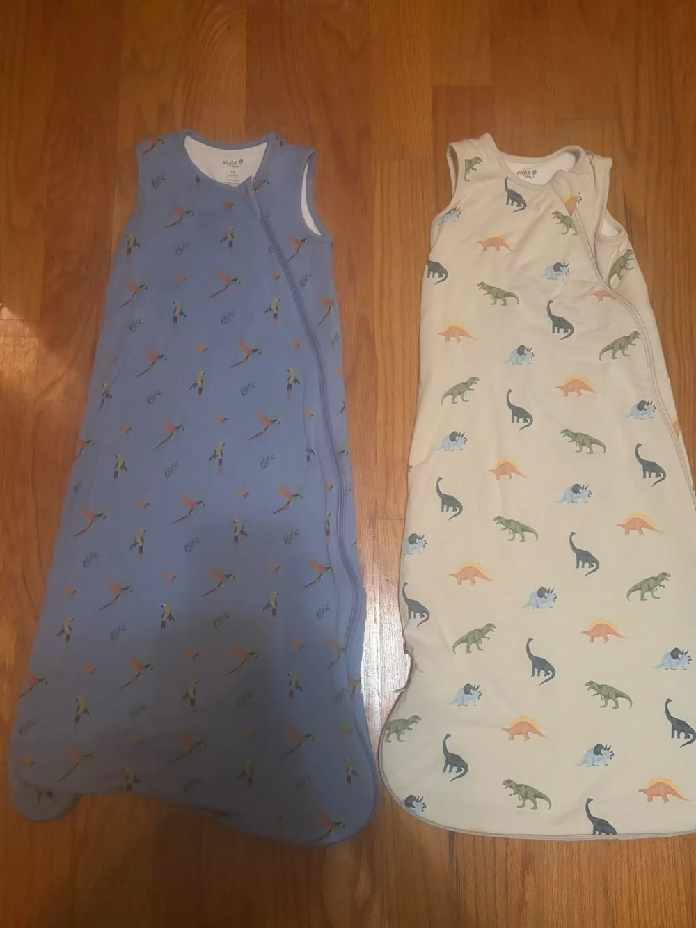 #KyteBaby Sleep Sacks - Medium, Macaw (0.5 T0G) and Ecru Roar (1.0 T0G)